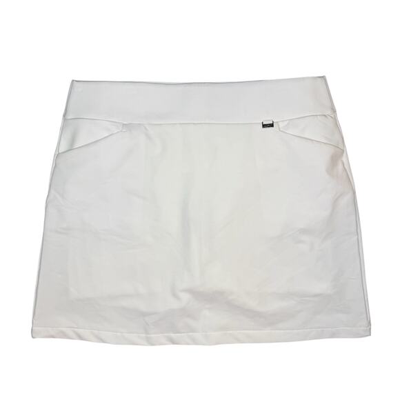 NWT Greg Norman Pull On Skort 18” White Size L - Picture 3 of 6